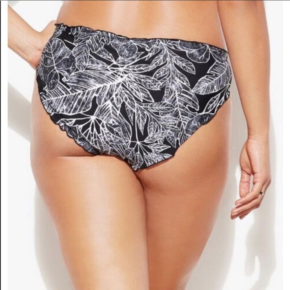 SWIMSUITS FOR ALL BLACK RUFFLE BRIEF - Picture 2 of 7